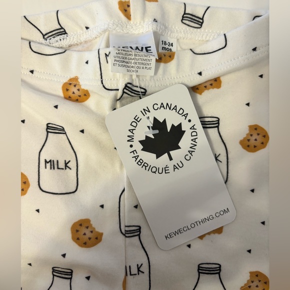 🆕 Kewe Collective Milk & Cooke Print Leggings - Picture 2 of 4